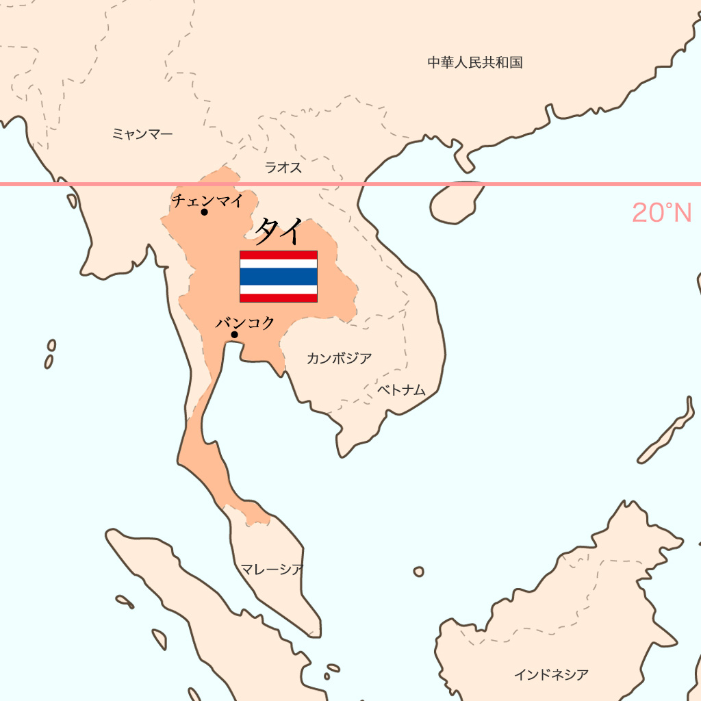 タイ地図