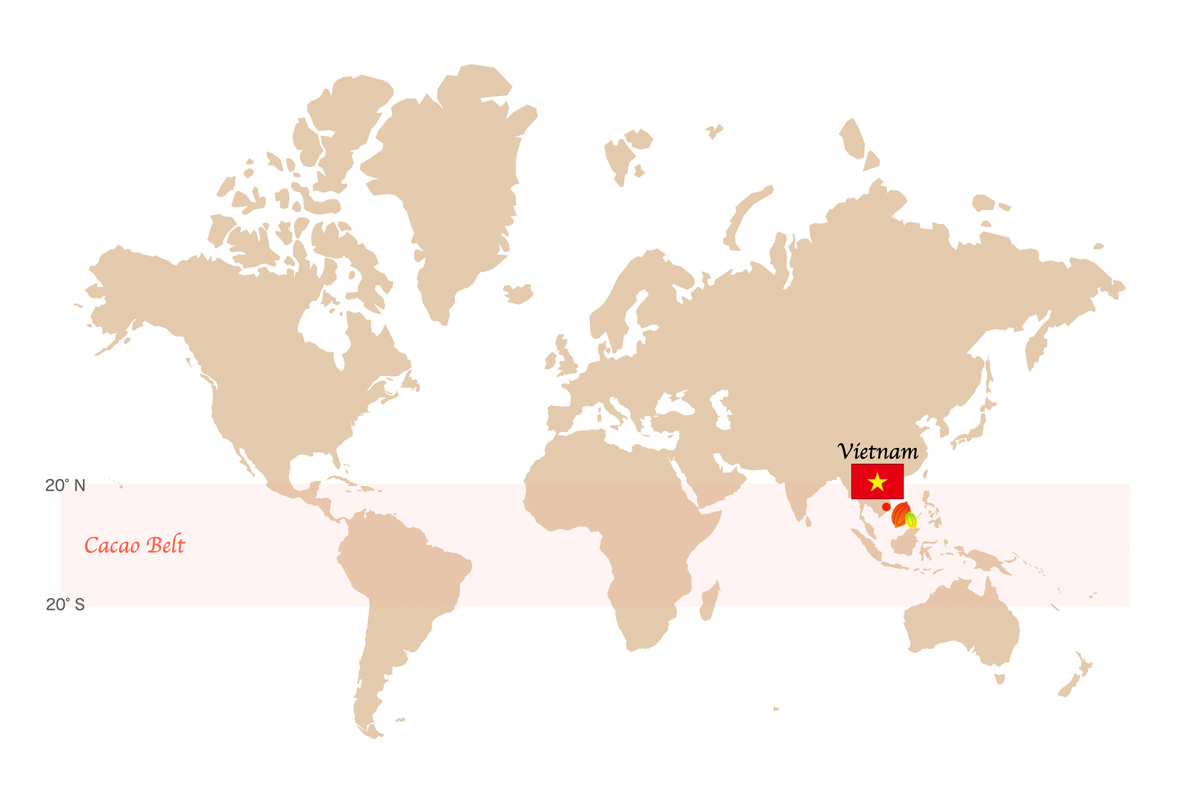 世界地図（ベトナム）